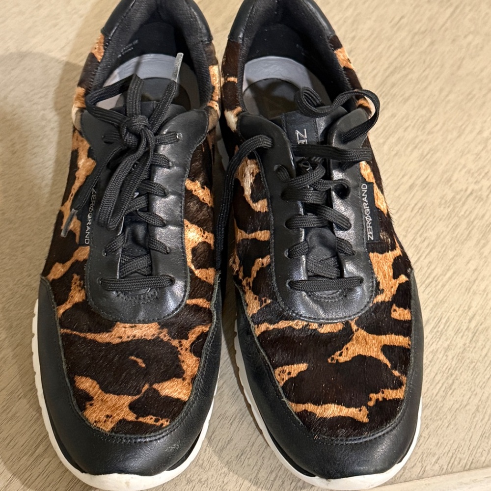 Cole Haan Leopard Print Fashion Sneakers - Picture 2 of 5